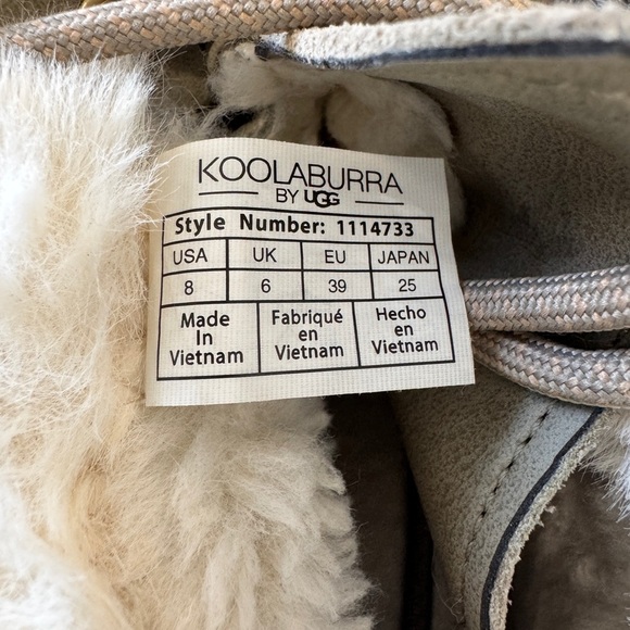 Women's Koolaburra by UGG Gray Boots Size 8 - Picture 7 of 7